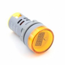 ولت متر AC تابلویی (چراغ سیگنالی) - گرد - 60 تا 500 ولت - زرد